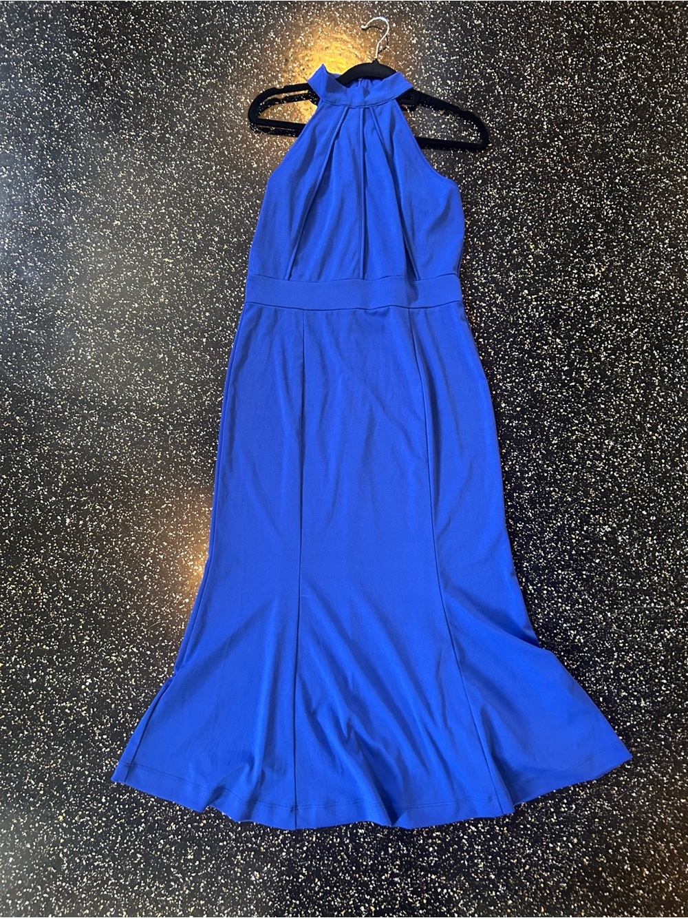 Sapphire Halter Midi Dress